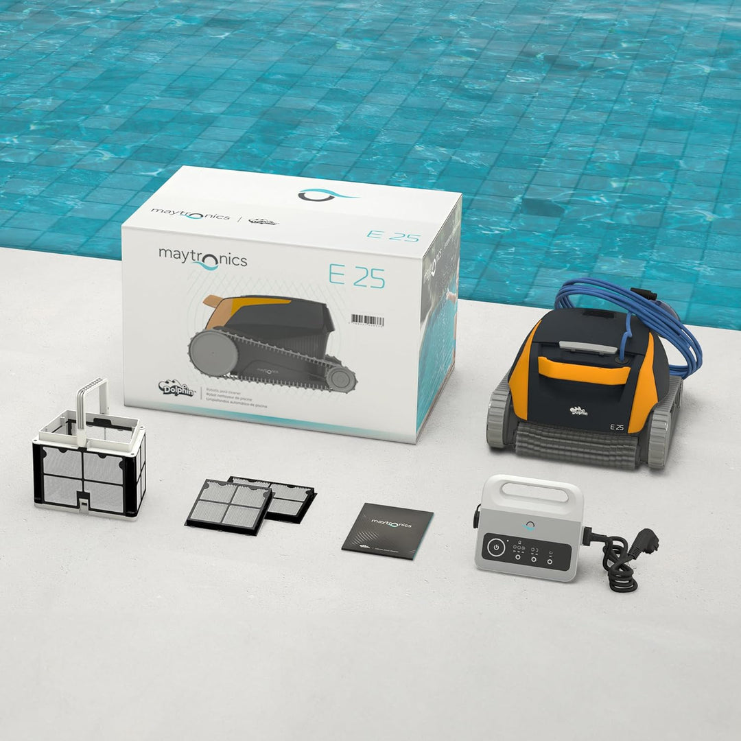 Dolphin E25 Automatischer Poolreiniger Poolroboter - Wandklettern, Eingelassene Pools bis zu 10 m
