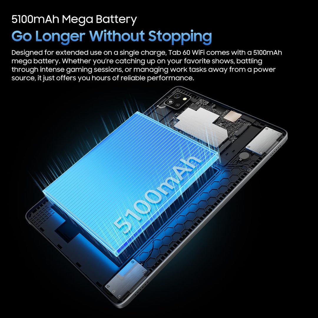 Blackview Tab 60 WiFi Tablet Android 14, 12GB+128GB(TF 2TB) Tablets Octa-Core WiFi 6, Tablet 10 Zoll