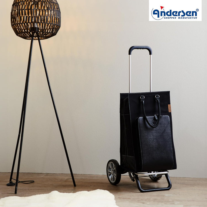 ANDERSEN Einkaufstrolley - Alu Star Shopper Charu schwarz, Schwarz