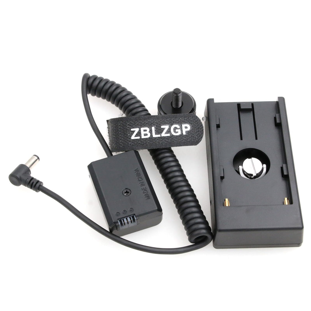 ZBLZGP NP-F970 F750 Batterieplattenhalter Adapter + FW50 Dummy-Akku-Kupplung für Sony A7R/A7S/A7II/A