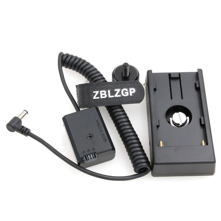 ZBLZGP NP-F970 F750 Batterieplattenhalter Adapter + FW50 Dummy-Akku-Kupplung für Sony A7R/A7S/A7II/A