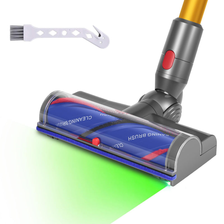 Bürste Kompatibel mit Dyson V7 V8 V10 V11 V15 Staubsauger, Ersatzteile Bürstenkopf mit LED-Leuchten,