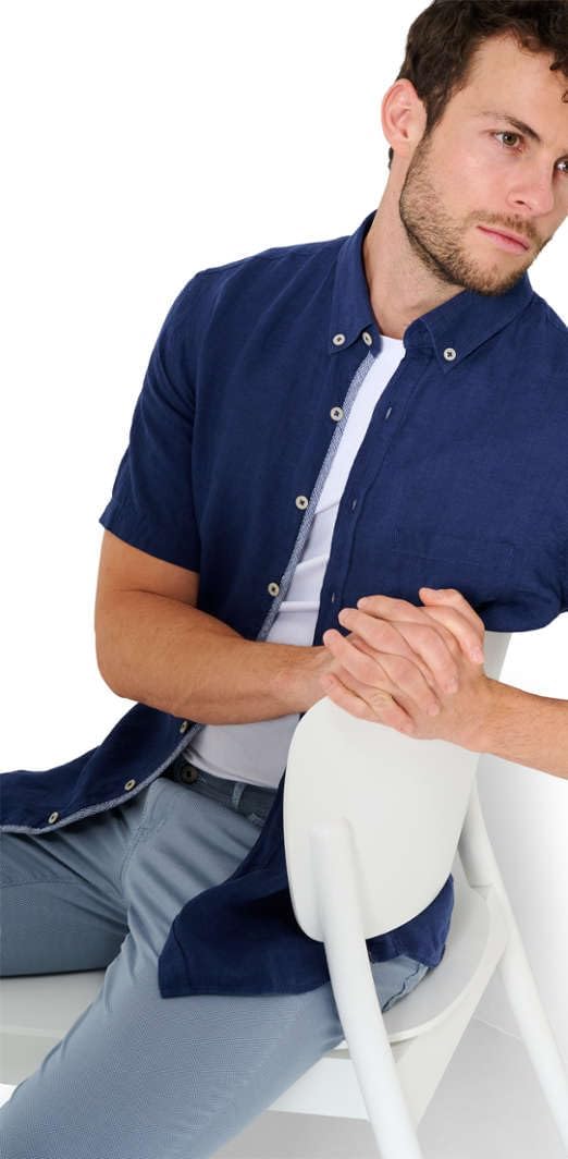 Brax Herren Style Dan U Pure Linen Hemd L Universe, L Universe
