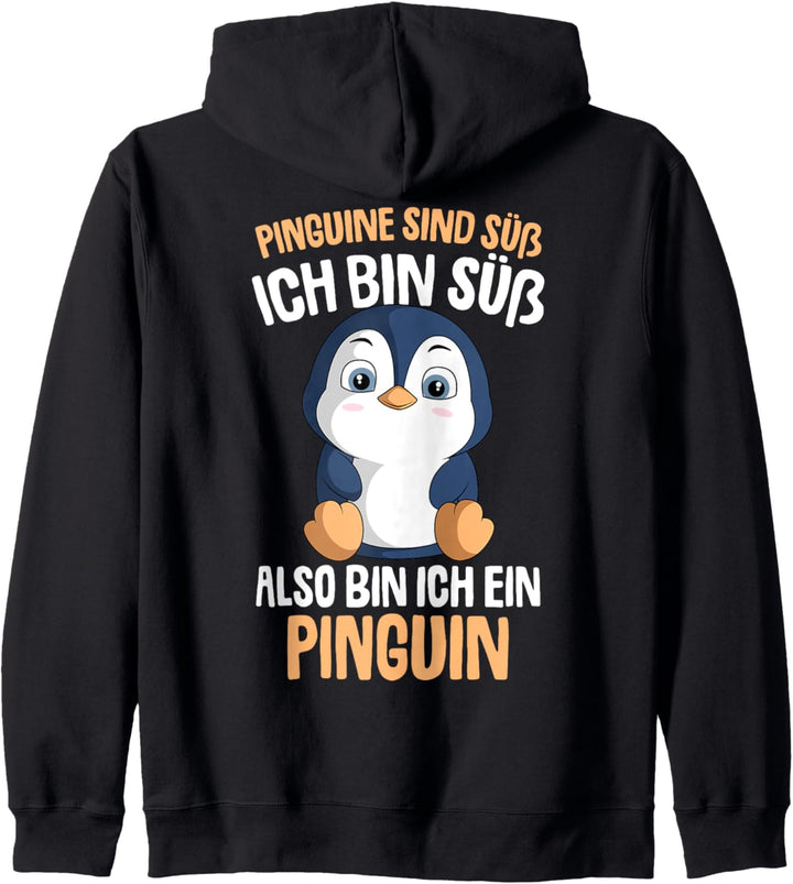 Pinguine sind süss Mädchen Kinder Damen Penguin Kapuzenjacke