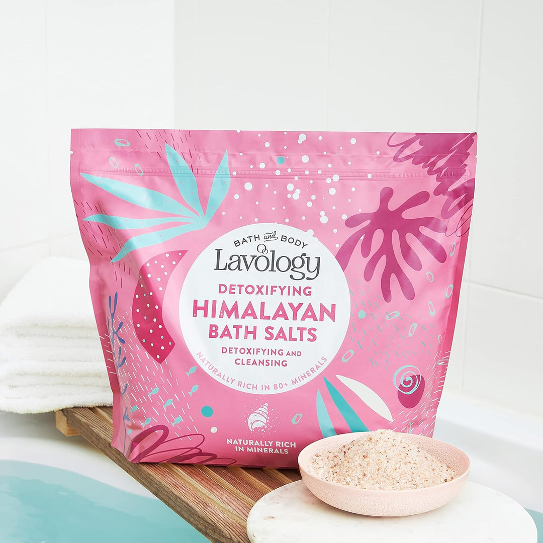 Lavology HimalayaBade salz Alle natürlichen Inhaltsstoffe Entgiften, Reinigen, Entschlacken, 5kg