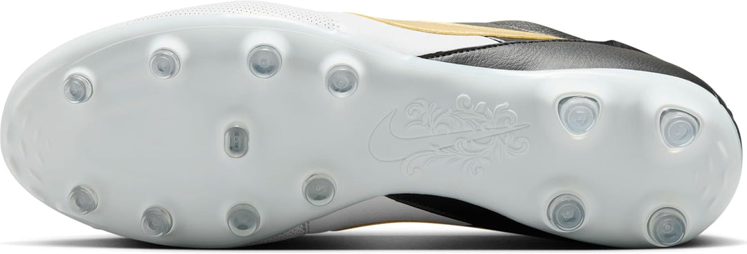 Nike Herren Premier 3 FG Low-Top Fussballschuh 40 EU White Metallic Gold Black, 40 EU White Metallic
