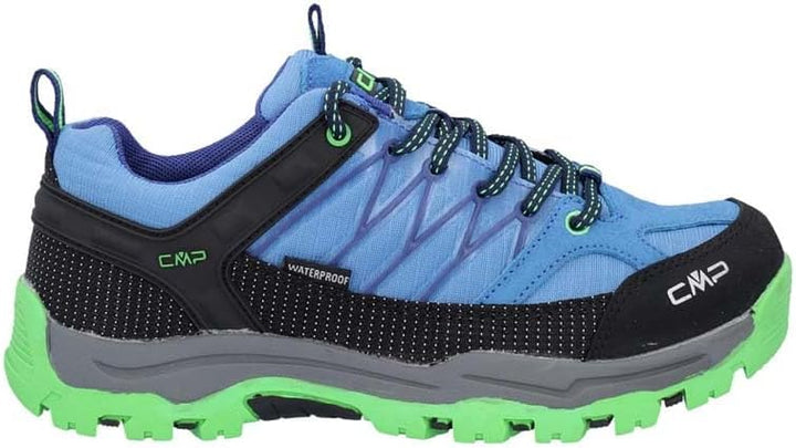 CMP Unisex Kinder Rigel Low Shoe Wp Trekking-& Wanderhalbschuhe 38 EU Blau Grau Grün Danube Bluish,