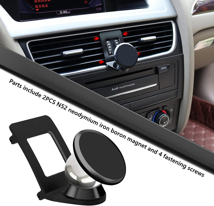 Magnet Handyhalterung kompatibel Audi A4 B8 mit Audi A5 8T Sportback geeignet für Smartphone und GPS