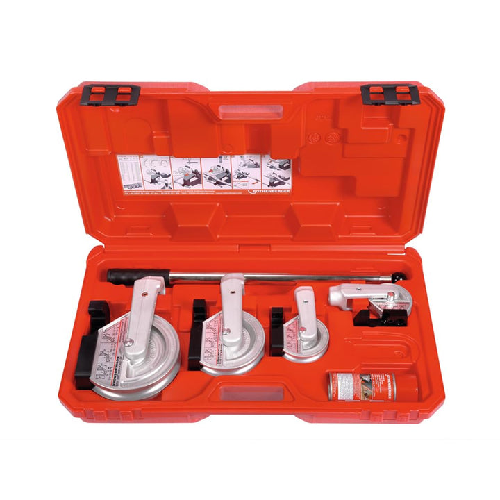 ROTHENBERGER 24500 ROBEND H+W Plus Set Biegegerät, 12mm-15mm-18mm-22mm Arbeitsbereich Durchmesser
