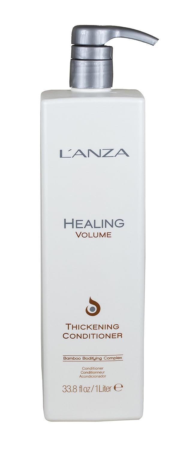 L'ANZA Heilungsvolumen Verdickungskonditionierer (1,000 ml), Verleiht Feinem & Glattem Haar Glanz, V