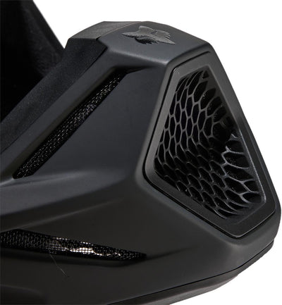 Fox Motocross-Helm V3 Solid - Matt Schwarz Schwarz L, Schwarz L