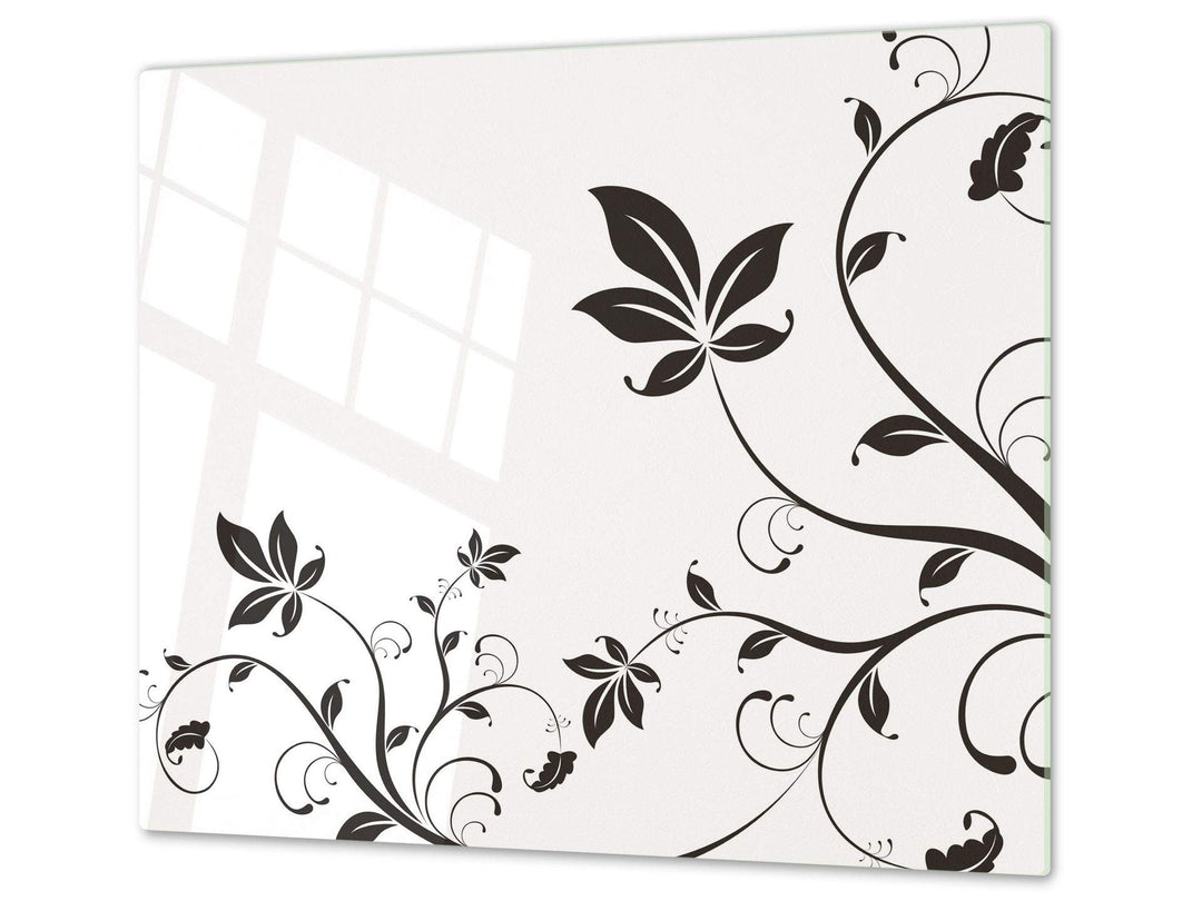 Schneidbrett aus Hartglas und schützende Arbeitsoberfläche – Schneideplatten SINGLE mit 60 x 52 cm u
