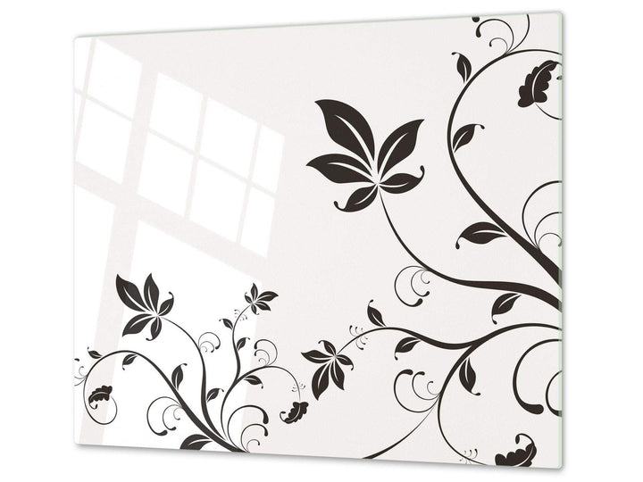 Schneidbrett aus Hartglas und schützende Arbeitsoberfläche – Schneideplatten SINGLE mit 60 x 52 cm u