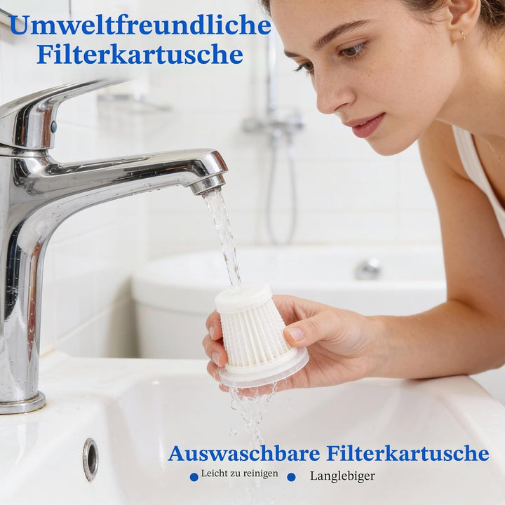 3-in-1 Handstaubsauger Akku, 16000PA Handstaubsauger Kabellos, 3-Gang Mini Staubsauger mit Bürstenlo