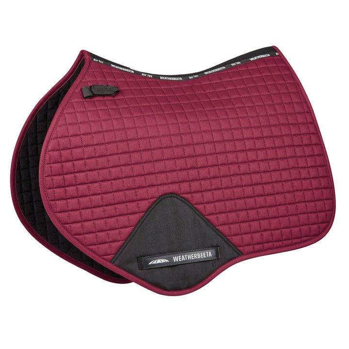 Weatherbeeta Prime Jump Shaped Saddle Pad 1000747 - Maroon - Full, Full