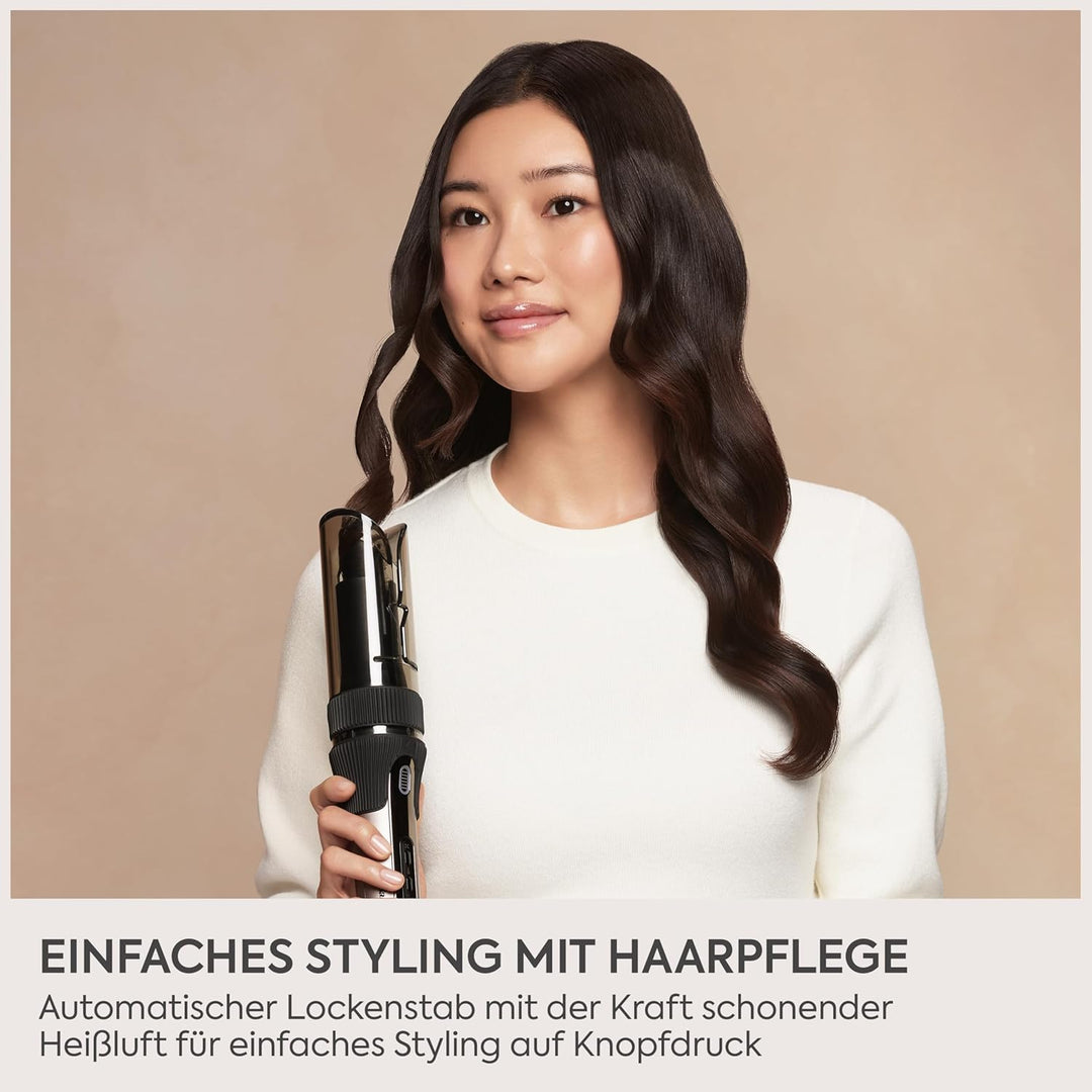 BaByliss Style Secret Air Automatisch Lockenstab – 25mm mit sanfter Wärme &amp; Luftstrom, 48 Styling‑Ko