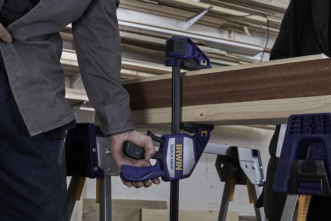 Irwin XP Einhand-Zwinge 450 mm, extrem Haltekraft 250 kg, Spreizfunktion, 10505944, 450 mm