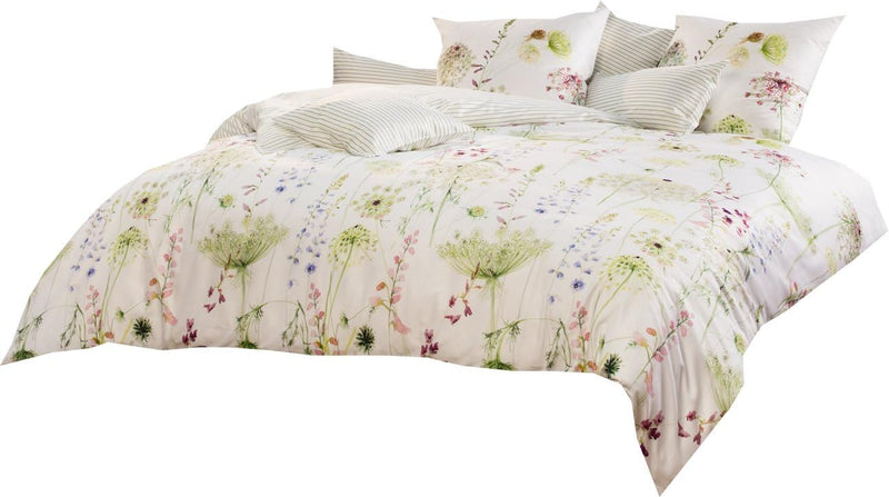 ESTELLA Bettwäsche Meadow | grün 155x200 + 80x80 Grün, 155x200 + 80x80 Grün