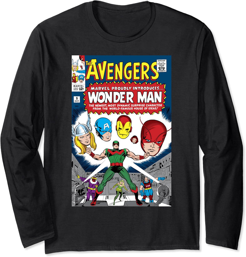 Marvel Avengers Presenting Wonder Man Comic Cover Langarmshirt