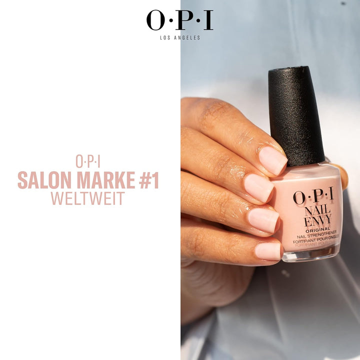 OPI Nail Envy Bubble Bath – Nagelhärter mit Calcium für schwache und brüchige Nägel – allein als Tre