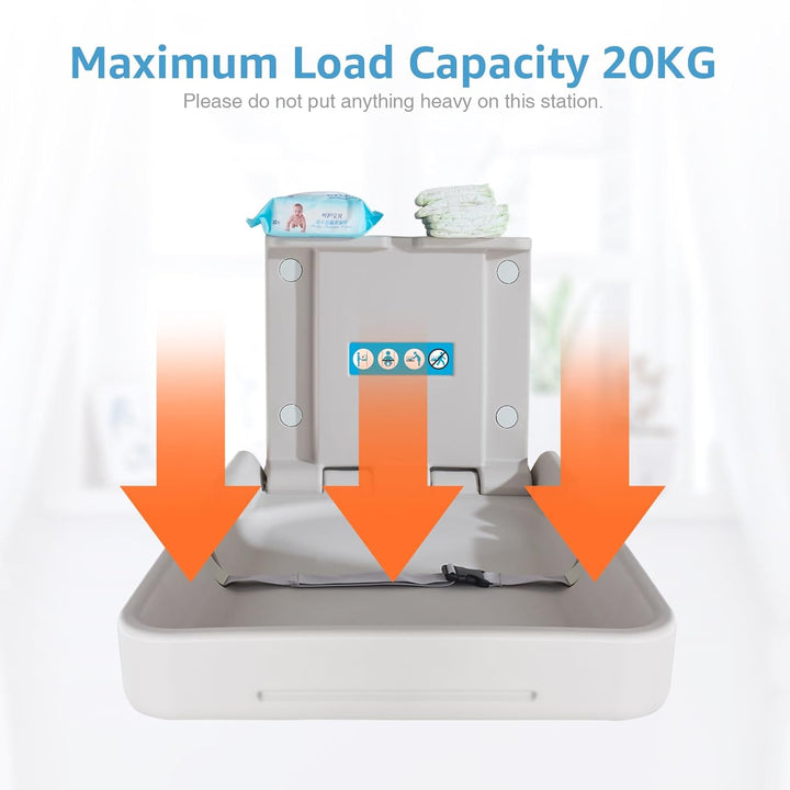 Vertikale Wickelkommode Mit Schild, Wandmontierte Wickelkommode, Wickeltisch FüR Gewerbliche Toilett