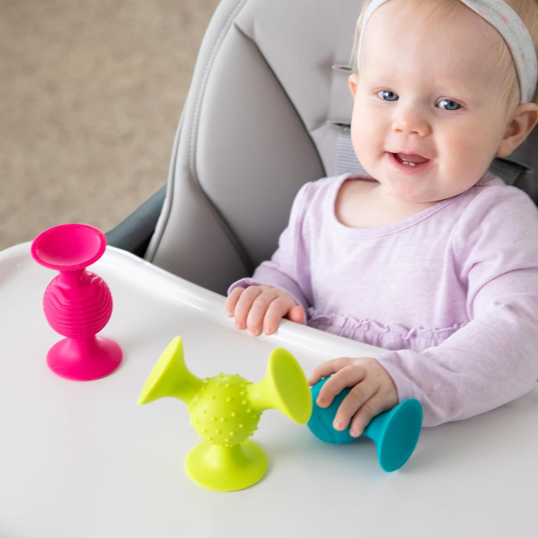 Fat Brain GREFA089-1 Pip Squigz Toy pipSquigz Rasselsaugnäpfe, pipSquigz Rasselsaugnäpfe