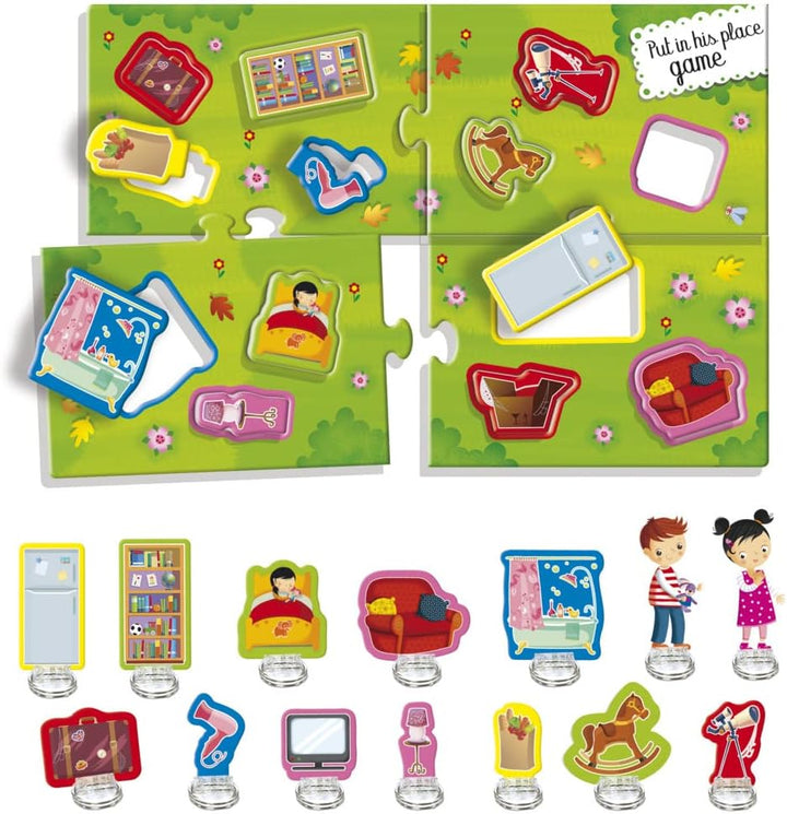 Lisciani - MONTESSORI Puzzle - Bildungsspiel für Kinder ab 3 Jahren - Fördert die kognitive, motoris