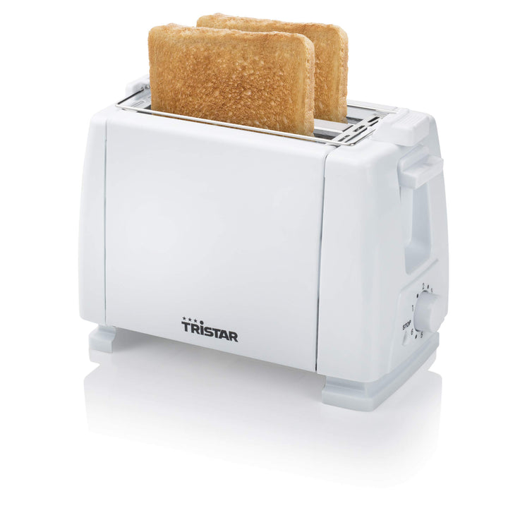 Tristar BR-1009 Toaster, 650 Watt, für 2 Toast-Scheiben 2 kurze Schlitze, 6 Bräunungsstufen und Aufw