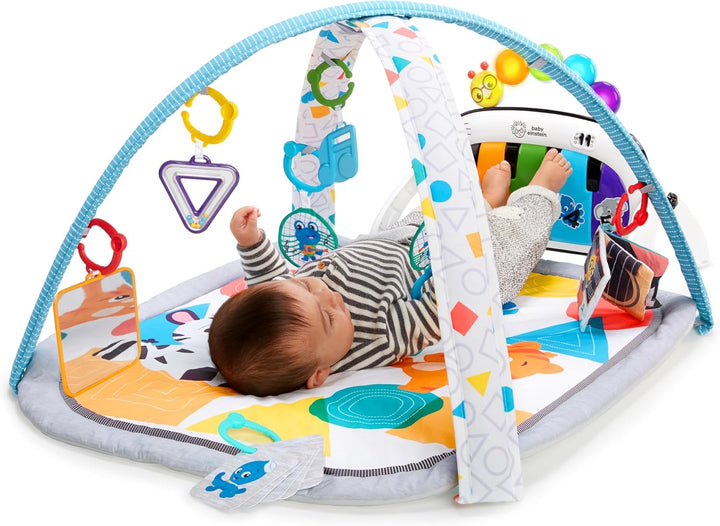 Baby Einstein, 4 in 1 Kickin' Tunes Spieldecke mit 70+ Geräuschen, 25+ Minuten Musik, Erlebnisdecke