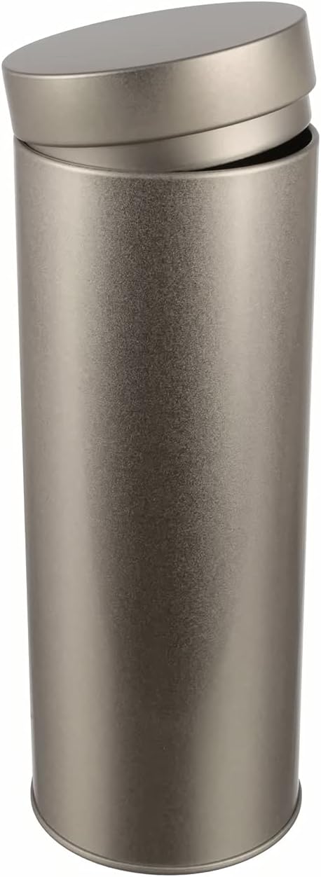 2 x runde Kaffeepaddose/Vorratsdose, aromadicht aus Metall für je200g Earl Grey, ca 20 Kaffeepads |