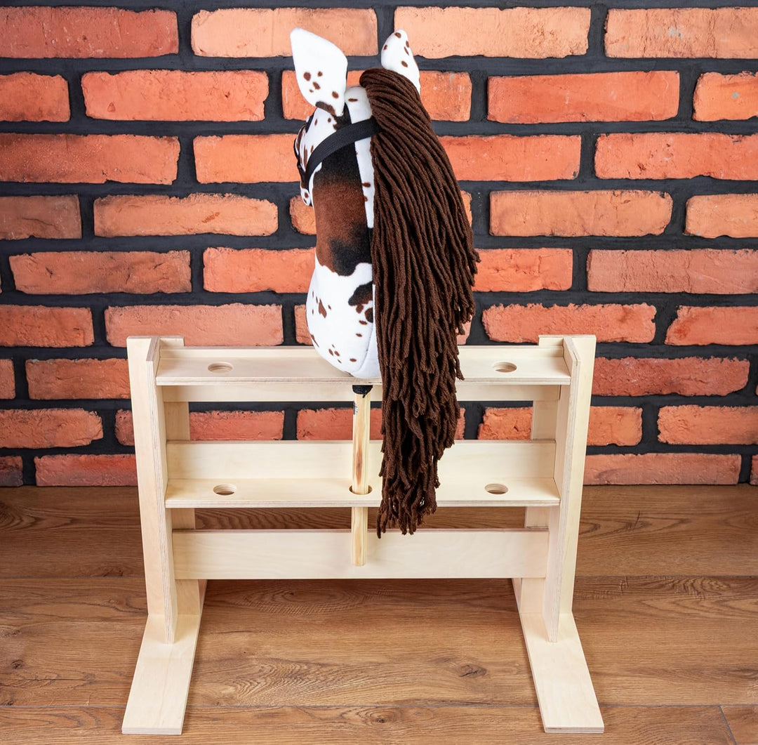 SKIPPI Hobby Horse Paddock für 3 Pferde, Hobby Horse Stall, Pferdestall, Box