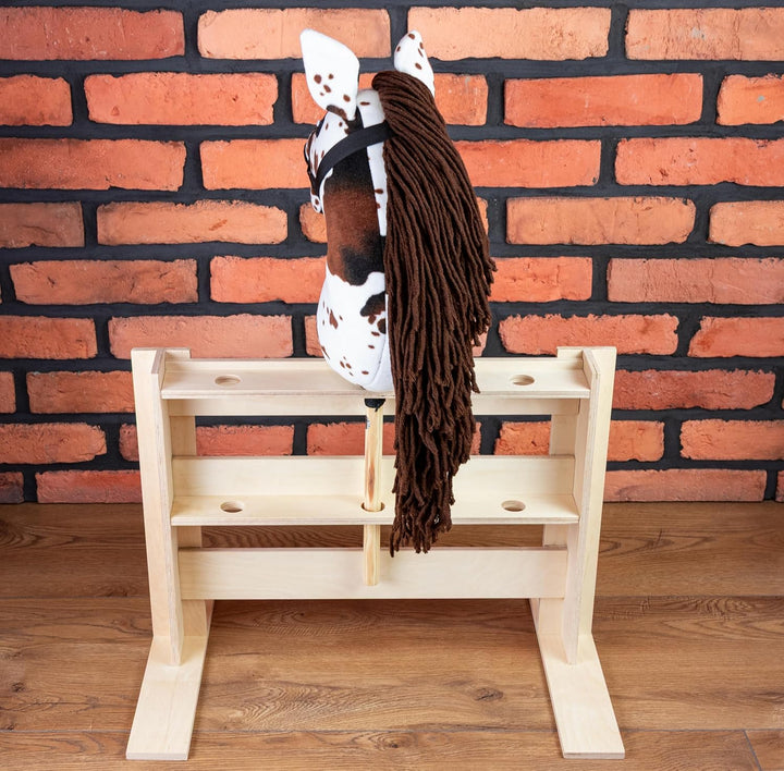 SKIPPI Hobby Horse Paddock für 3 Pferde, Hobby Horse Stall, Pferdestall, Box