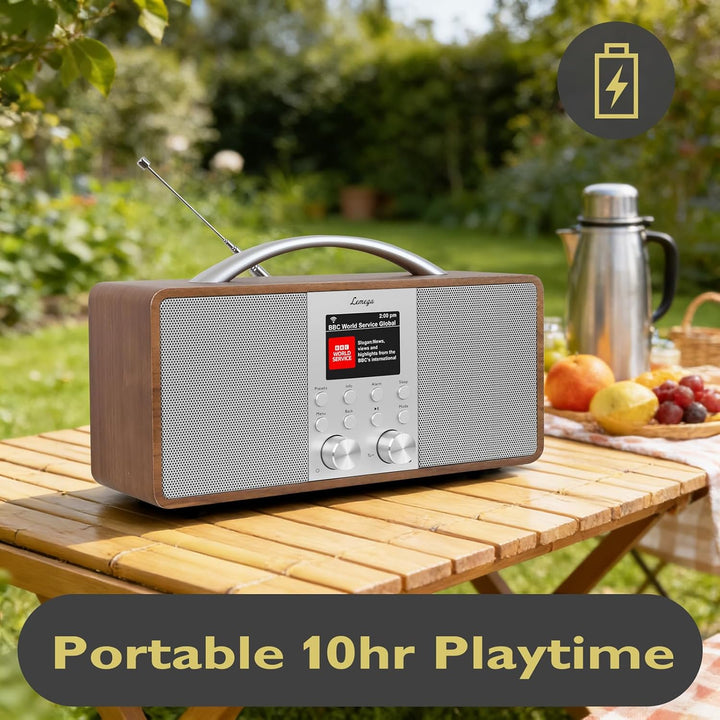 Lemega IR6 Internetradio mit Podcast-Funktion & Bluetooth - DAB/DAB+, UKW Stereo-Radio mit echtem 2.