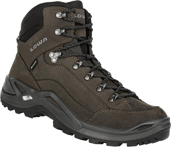 LOWA Wanderstiefel Renegade GTX MID Ws wasserdicht 42.5 EU Dunkelbraun Schwarz, 42.5 EU Dunkelbraun