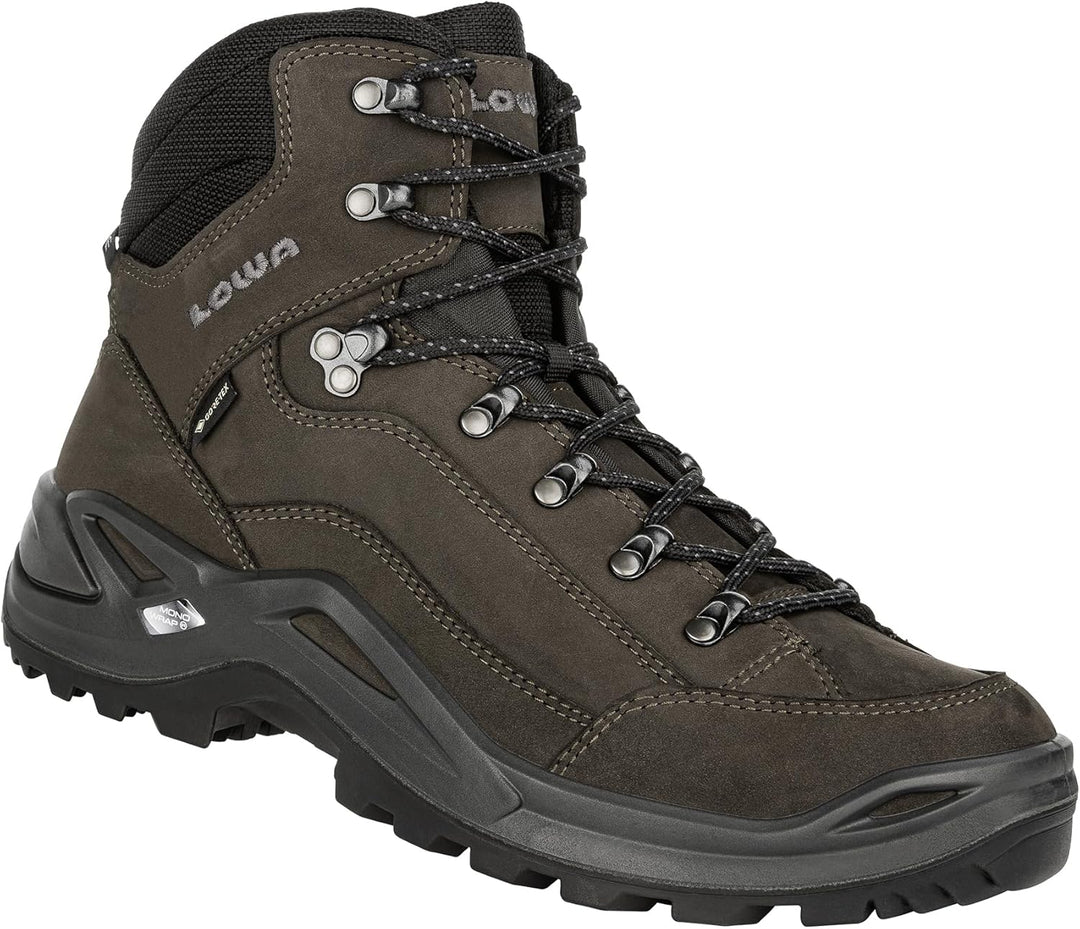LOWA Stiefel mittel Renegade GTX MID W 42 EU Dunkelbraun Schwarz, 42 EU Dunkelbraun Schwarz