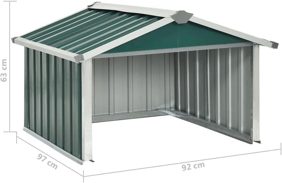 Mähroboter Garage Metall Mähroboter Garage mit Satteldach für Rasenroboter Sonnen- & Regenschutz Ras