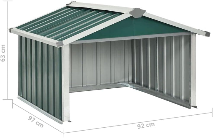 Mähroboter Garage Metall Mähroboter Garage mit Satteldach für Rasenroboter Sonnen- & Regenschutz Ras