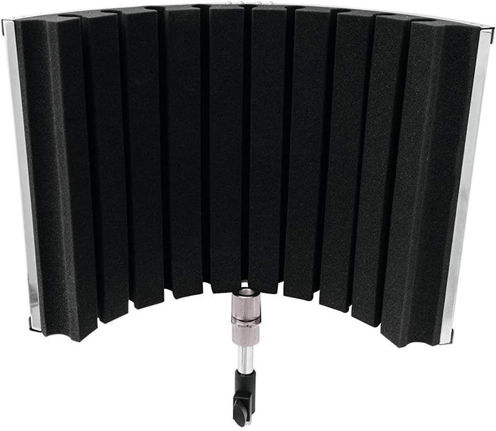 OMNITRONIC AS-02 Mikrofon-Schall-Absorbersystem inkl. Adapter | Akustik-Schirm für Studio- und Live-