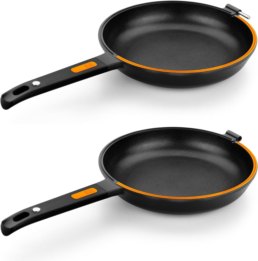 BRA Efficient Duo - Omelettpfanne 26 Cm, Aluminiumguss, Platinum Plus Antihaft Pfoa-Frei, Für Alle H