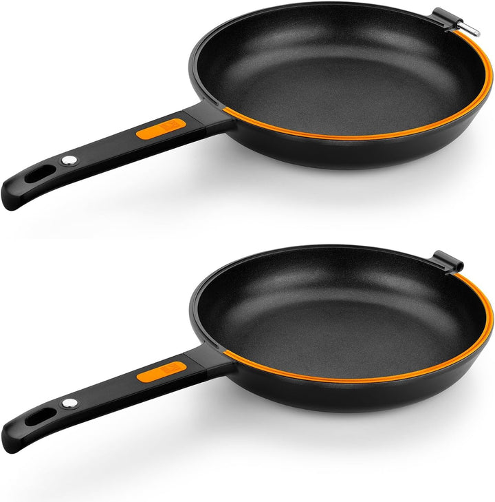 BRA Efficient Duo - Omelettpfanne 26 Cm, Aluminiumguss, Platinum Plus Antihaft Pfoa-Frei, Für Alle H