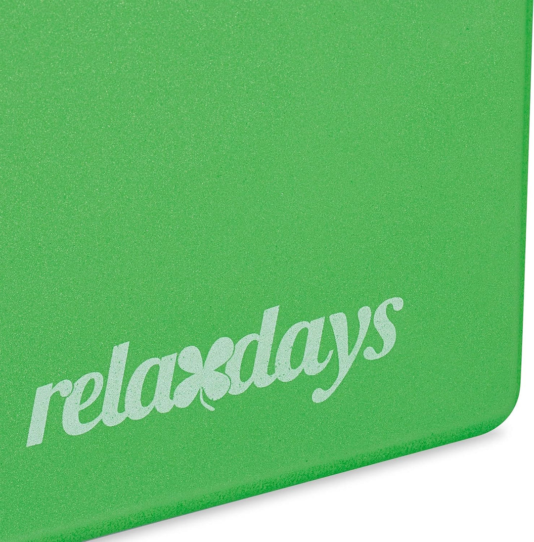 Relaxdays 10 x Yogablock, Yoga-Klötze für Yoga-Übungen, Hartschaum, rutschfest, Yoga-Würfel, HxBxT: