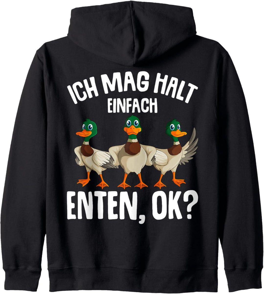Ich mag halt Enten Mädchen Damen Ente Kapuzenjacke