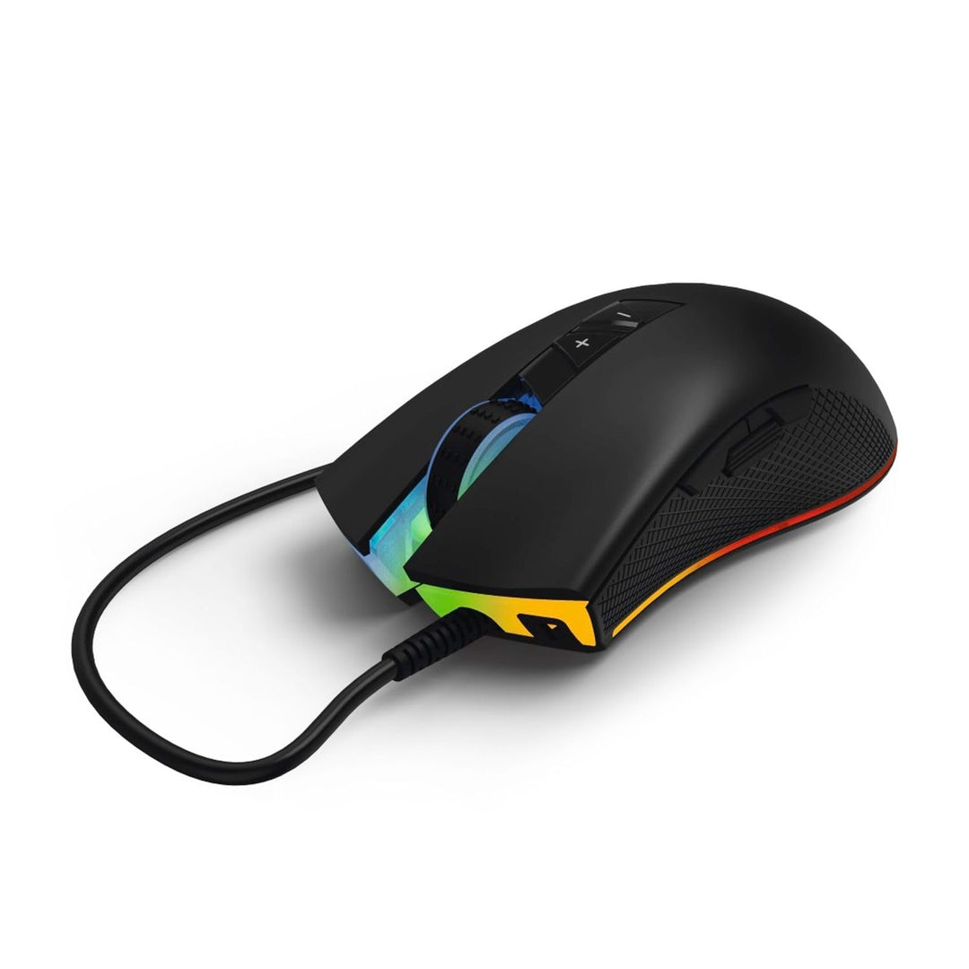 uRage Gaming-Maus Reaper 10k (1000 Hz, USB, kabelgebunden, 1,8 m Kabel, 10.000 DPI) schwarz/gelb/ros