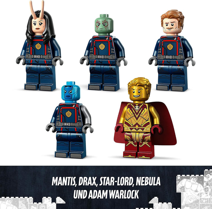 LEGO 76255 Marvel Das Neue Schiff der Guardians of The Galaxy Volume 3 BAU-Spielzeug mit Mantis, Dra