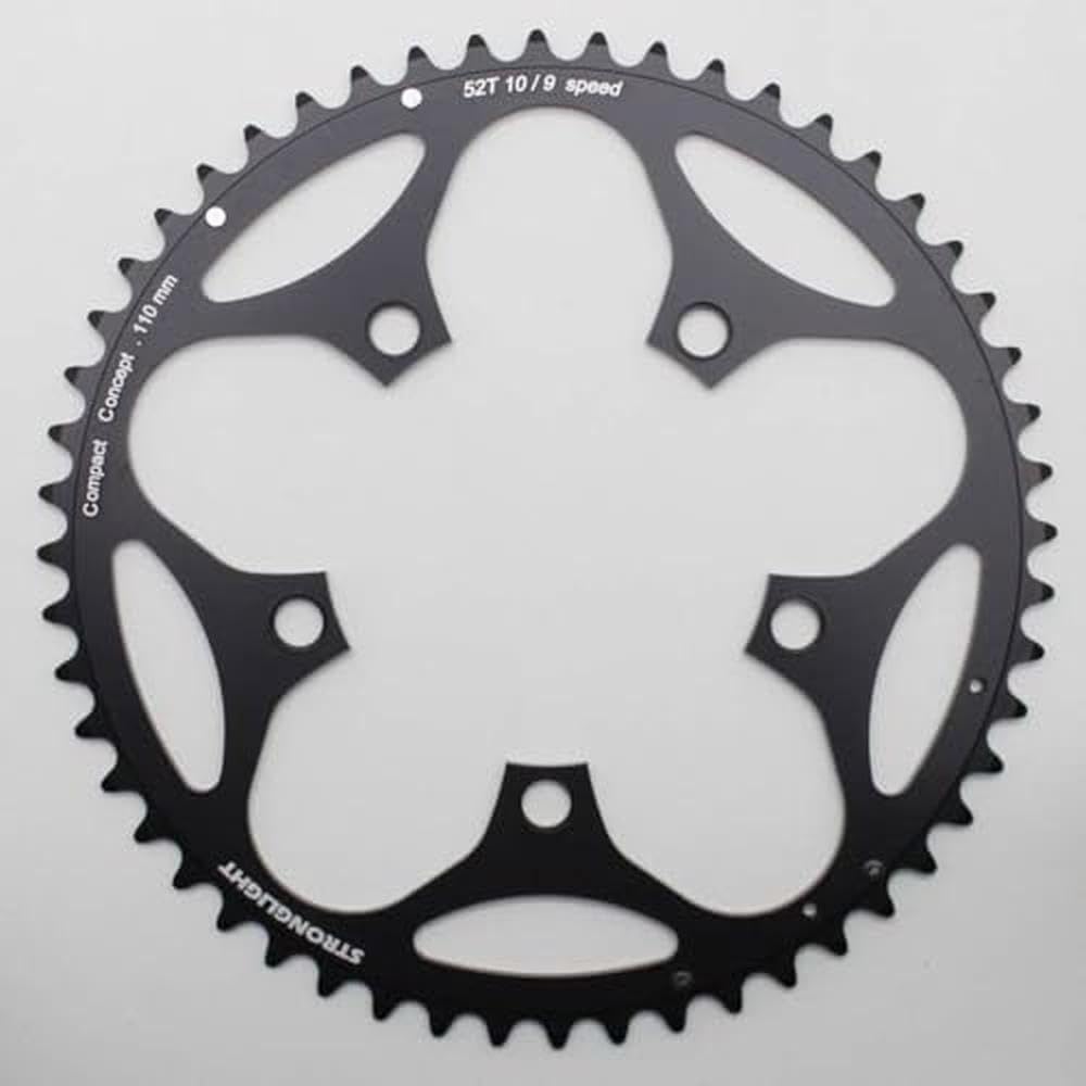 Stronglight Kettenblatt 52 zähne Schwarz, 52 zähne Schwarz