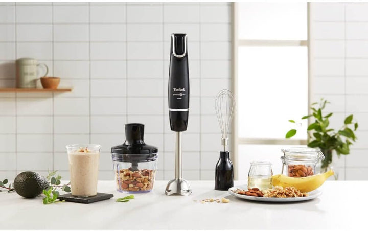 Tefal InfinyForce 3 in 1 HB943838 Stabmixer, 1000 W, 0.8 l, Schwarz