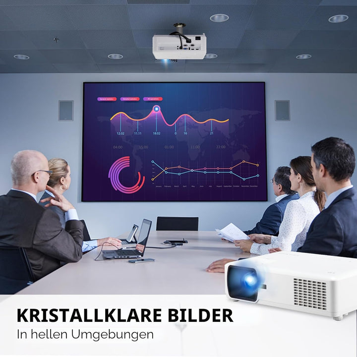 ViewSonic PA700W 4.500 ANSI Lumen WXGA Business & Bildung Projektor, Dual HDMI, USB Typ A WXGA (1280