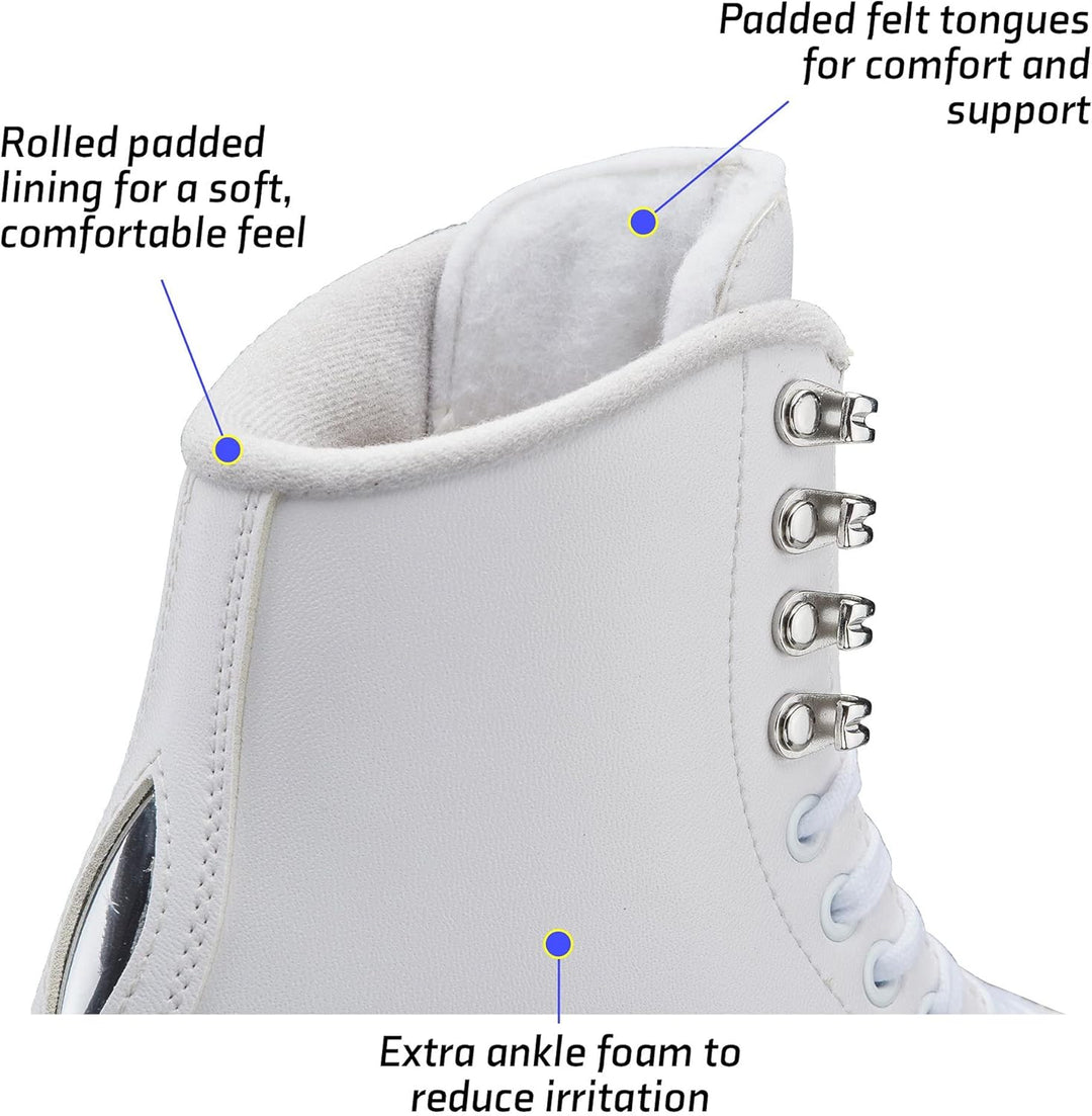 Jackson Ultima Finesse Damen Mädchen Eiskunstlauf Erwachsene Weiss, Erwachsene Weiss