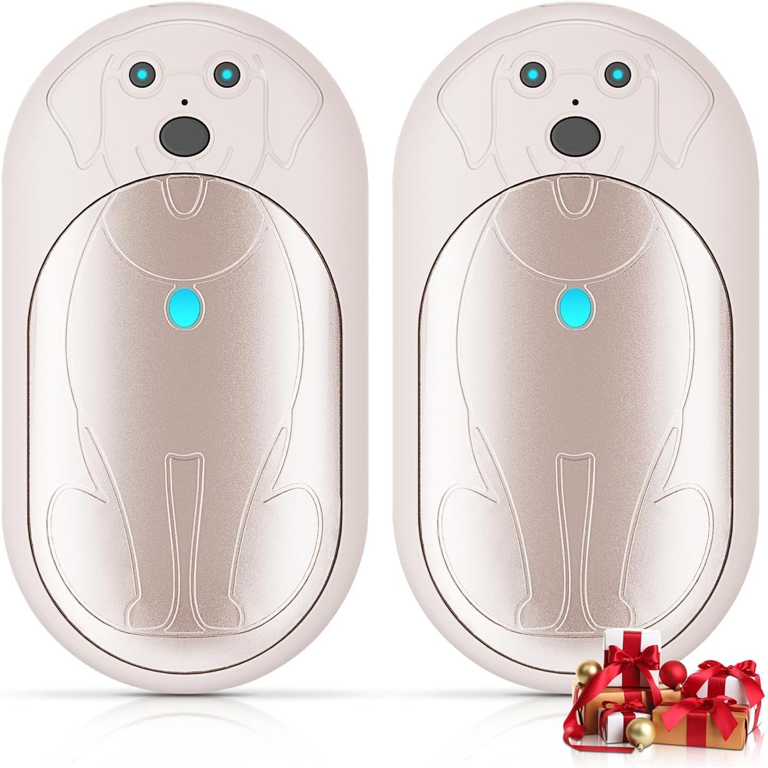 Lepwings Handwärmer Elektrisch, 2er-Pack, 6000 mAh Taschenwärmer Wiederverwendbar mit 3 Modi, 20 Stu
