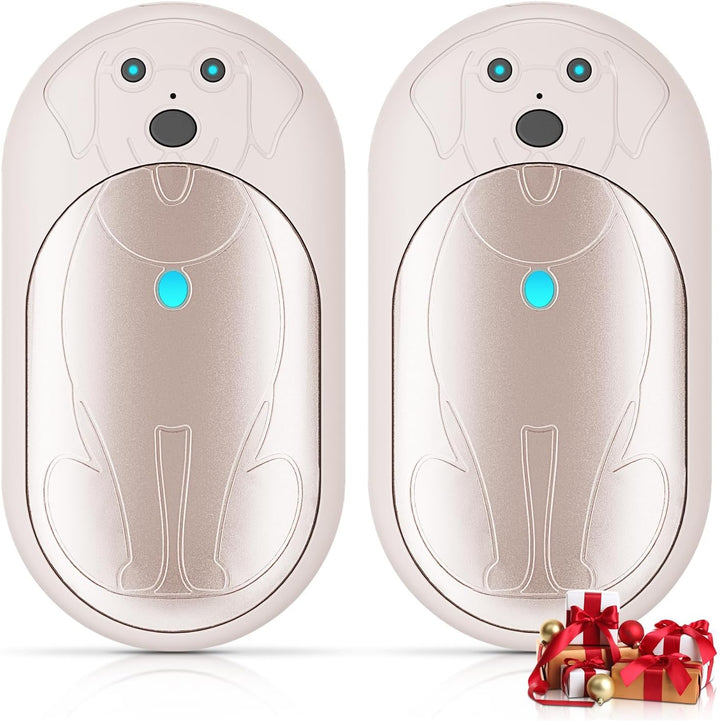 Lepwings Handwärmer Elektrisch, 2er-Pack, 6000 mAh Taschenwärmer Wiederverwendbar mit 3 Modi, 20 Stu